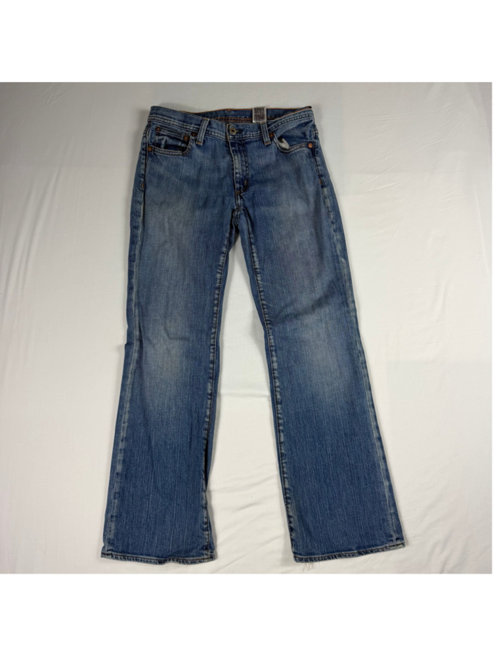RL Polo Jeans Co Kelly Bootcut Jeans Womens 8x30 Stretch Medium Wash Y2K Logo